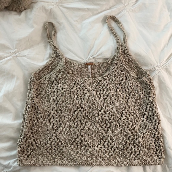 Free People Glisten Tank Sea Shell S - Picture 4 of 6